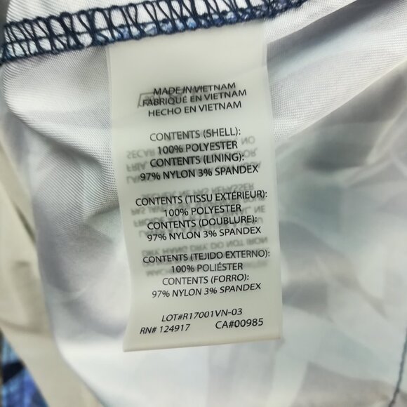 Onia Swim Trunks Floral Calder 7.5" Lined Board Shorts Blue Mens Size 34 - Picture 5 of 9